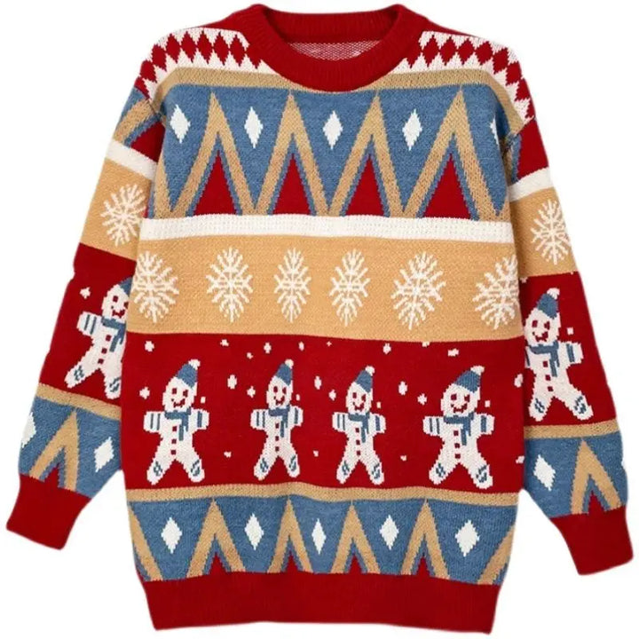 Damen Einheitsgröße Oversized Weihnachts-Pullover