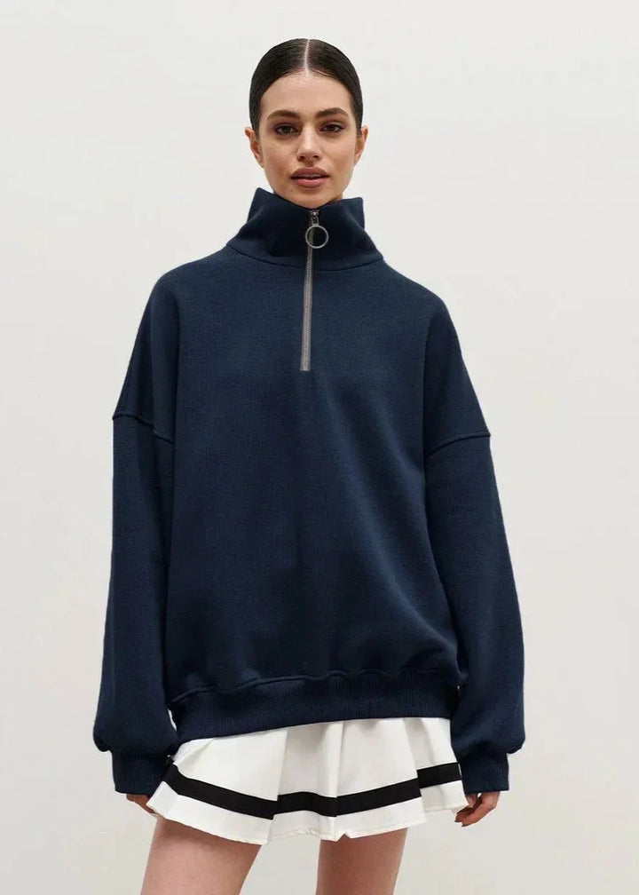 Entspannter Zip-Up Hoodie