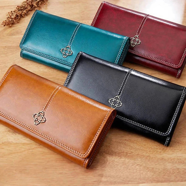 Leder-Clutch Valenne