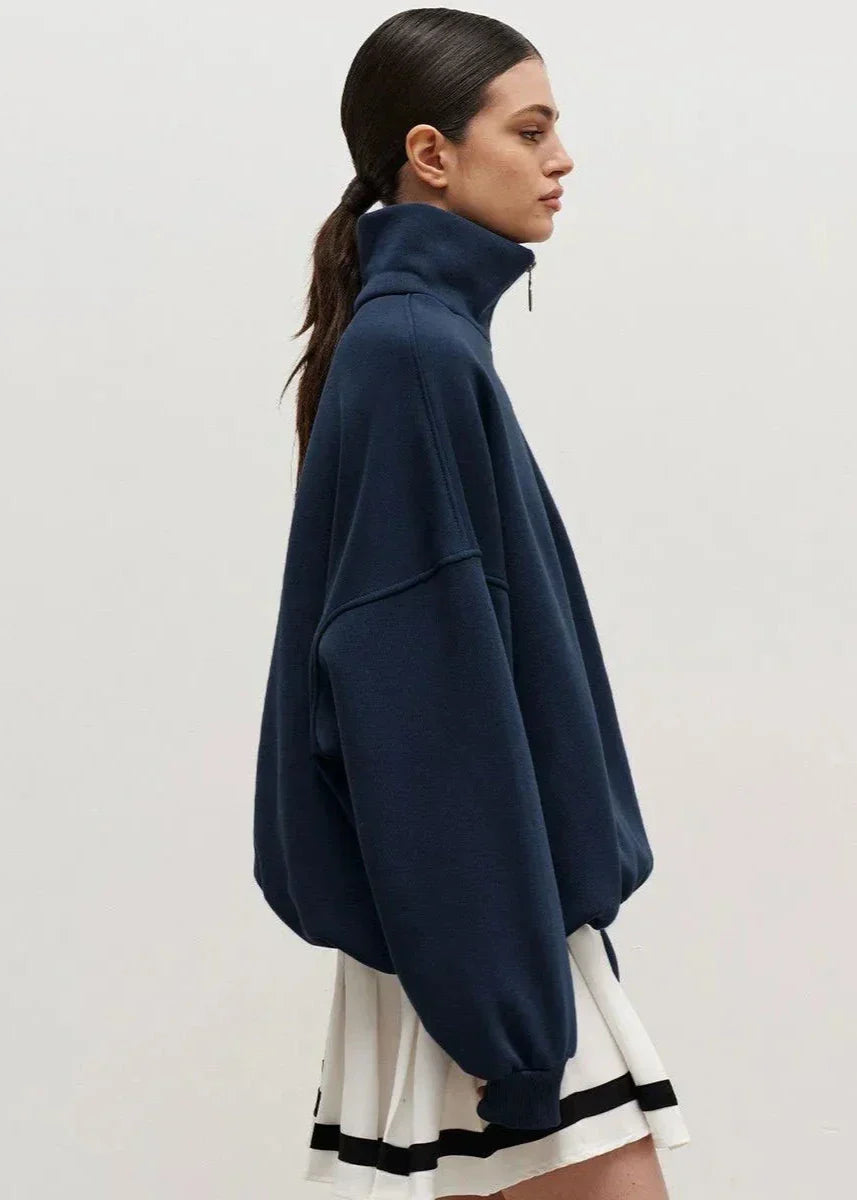 Entspannter Zip-Up Hoodie