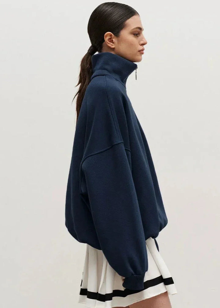 Entspannter Zip-Up Hoodie
