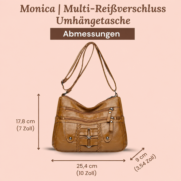 Flechtleder-Umhängetasche Mirelle