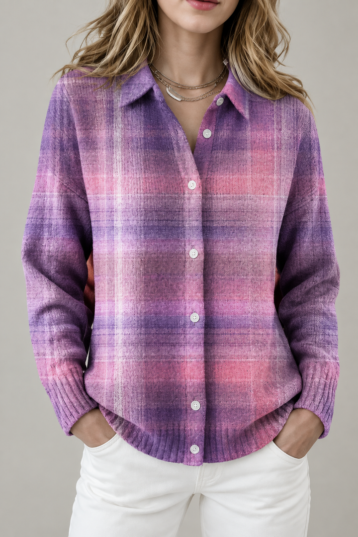 Lavendeltraum Damenstrickjacke