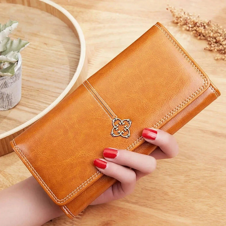 Leder-Clutch Valenne