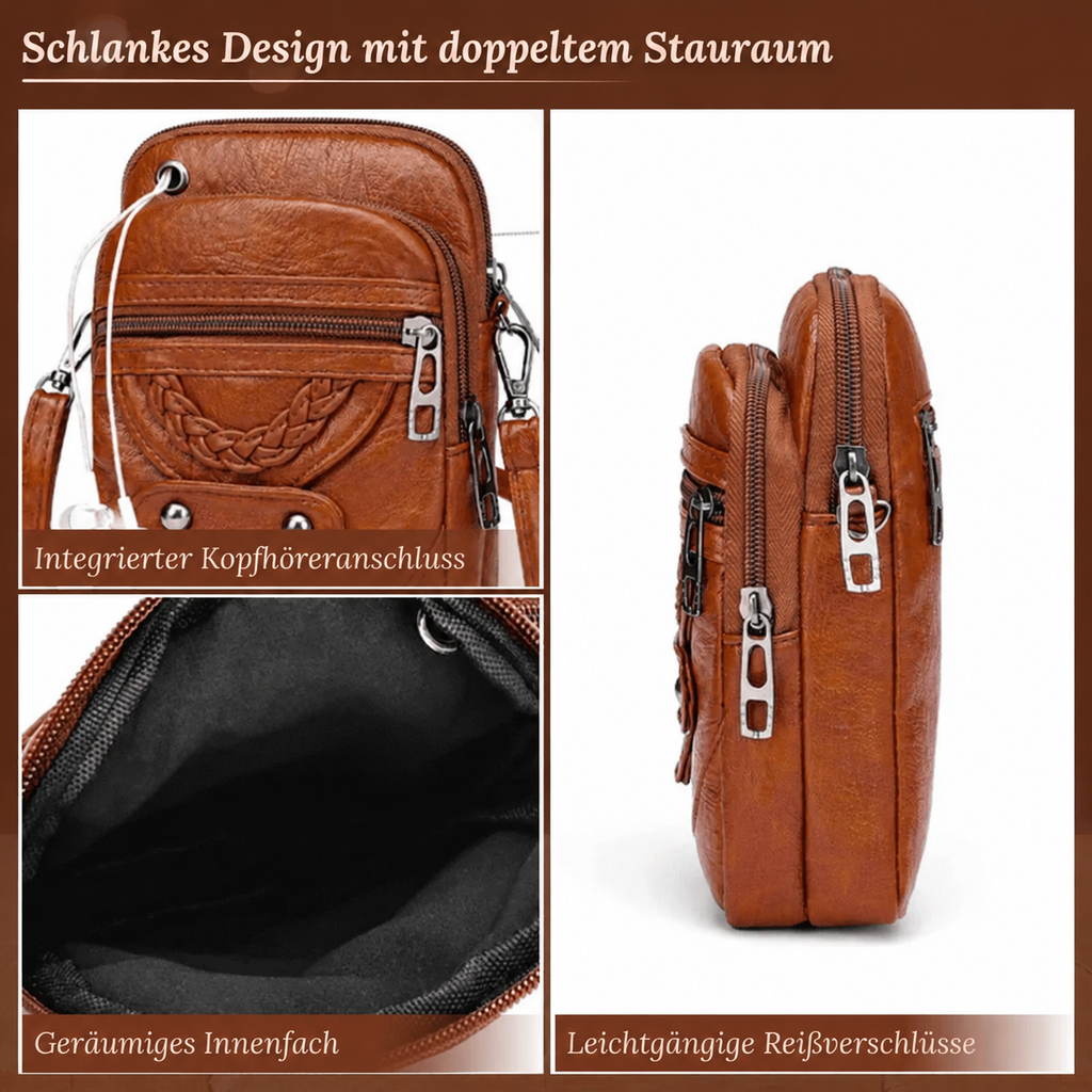 Mini-Umhängetasche Flechtia