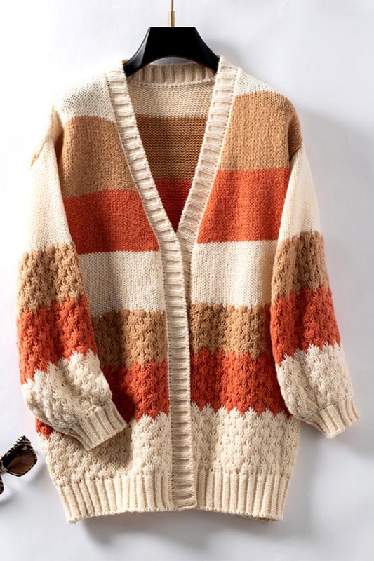 Locker geschnittener Damen-Cardigan mit offener Front
