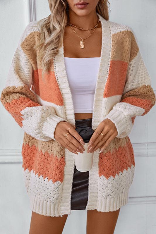 Locker geschnittener Damen-Cardigan mit offener Front