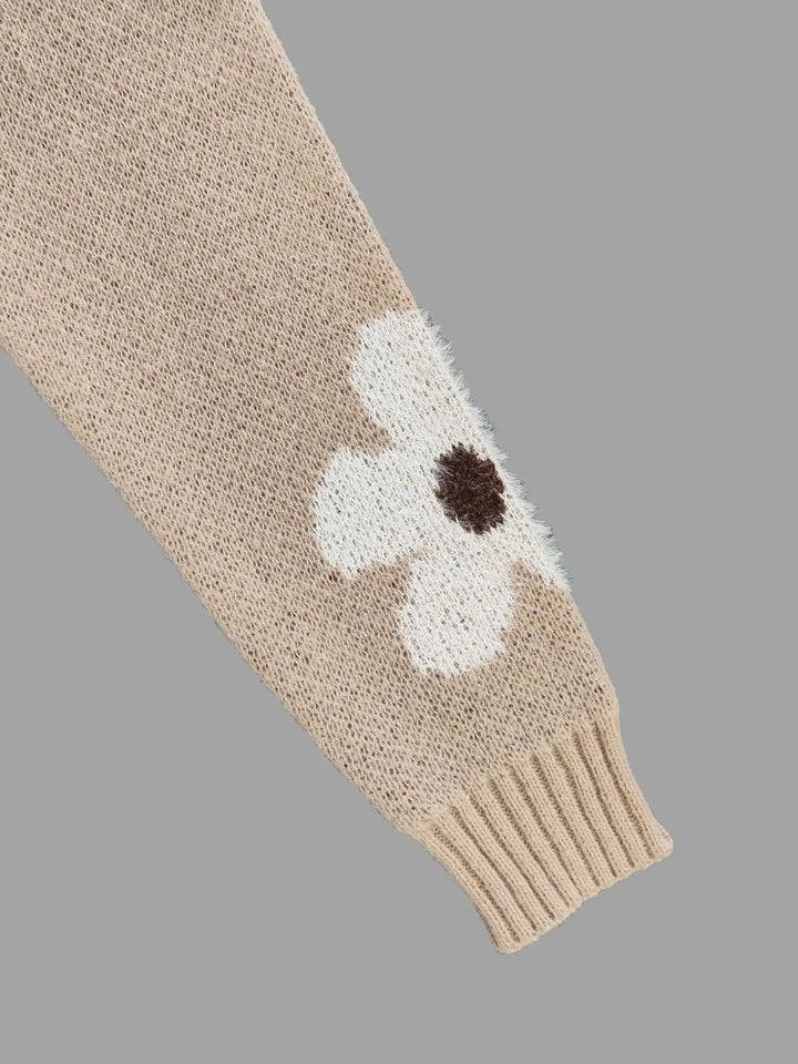 Frauen Rundhals Strickpullover