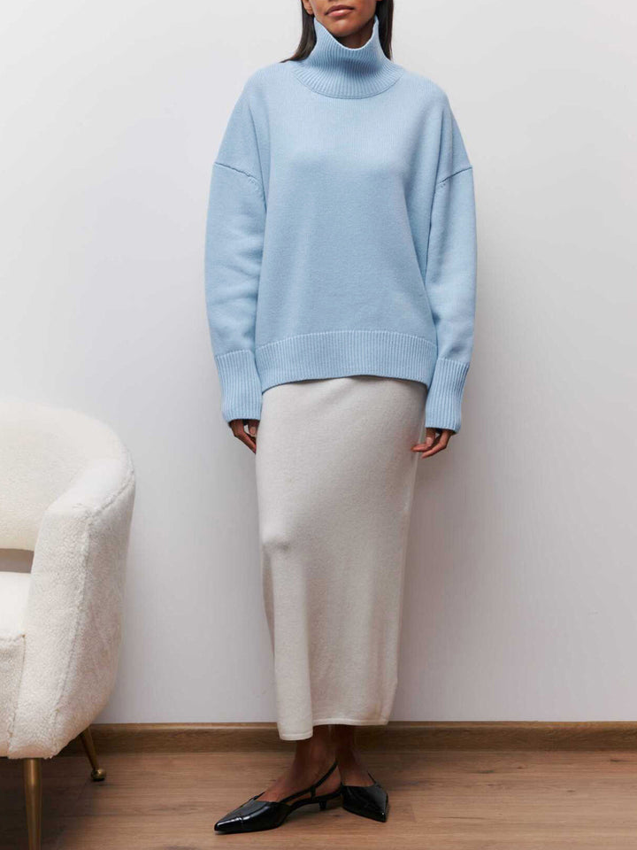 Übergroßer Rollkragenpullover