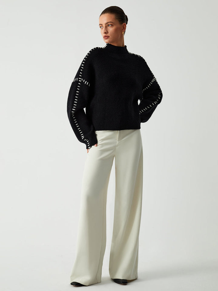 Plus Size Mock Neck Sweater