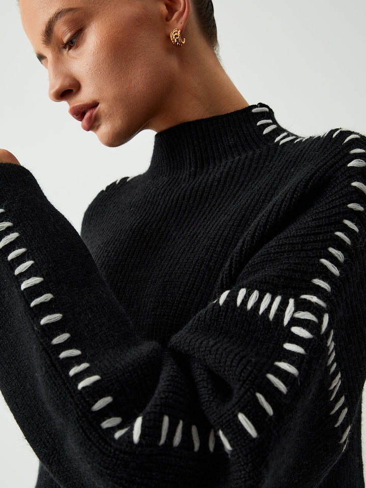 Plus Size Mock Neck Sweater