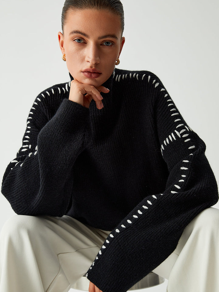 Plus Size Mock Neck Sweater
