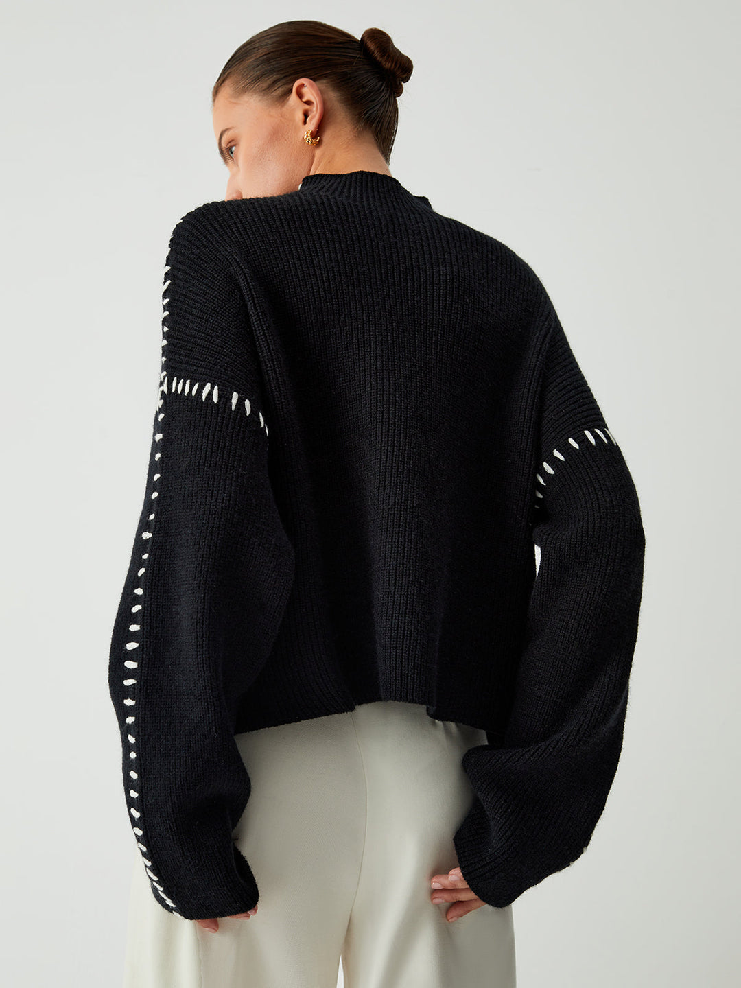 Plus Size Mock Neck Sweater