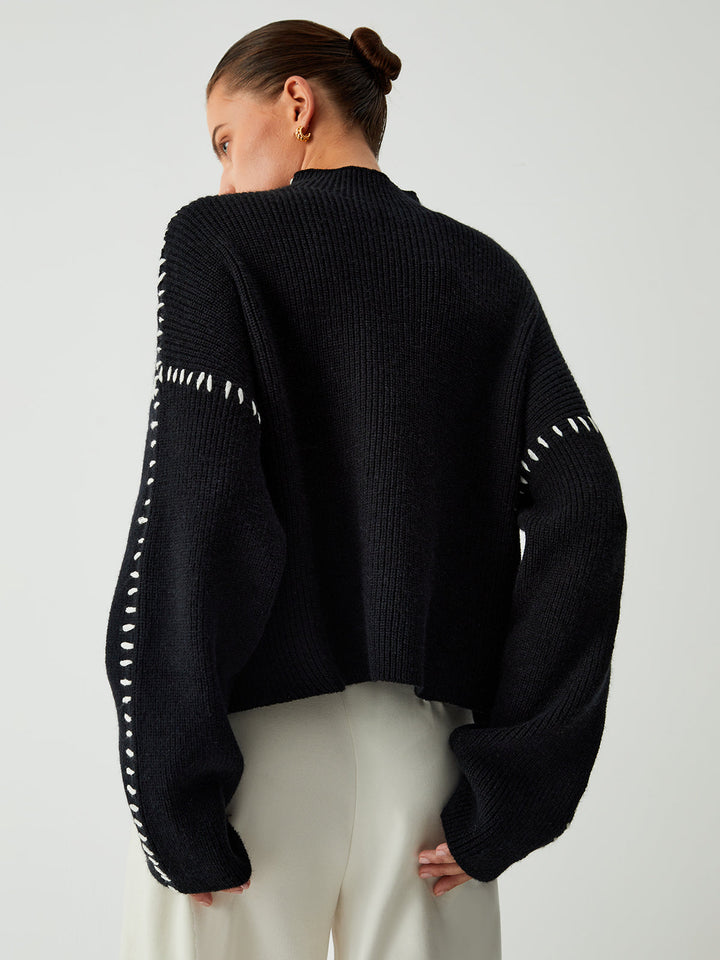 Plus Size Mock Neck Sweater