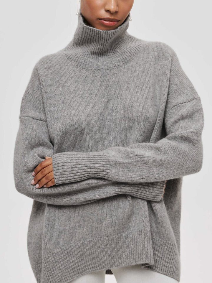 Übergroßer Rollkragenpullover