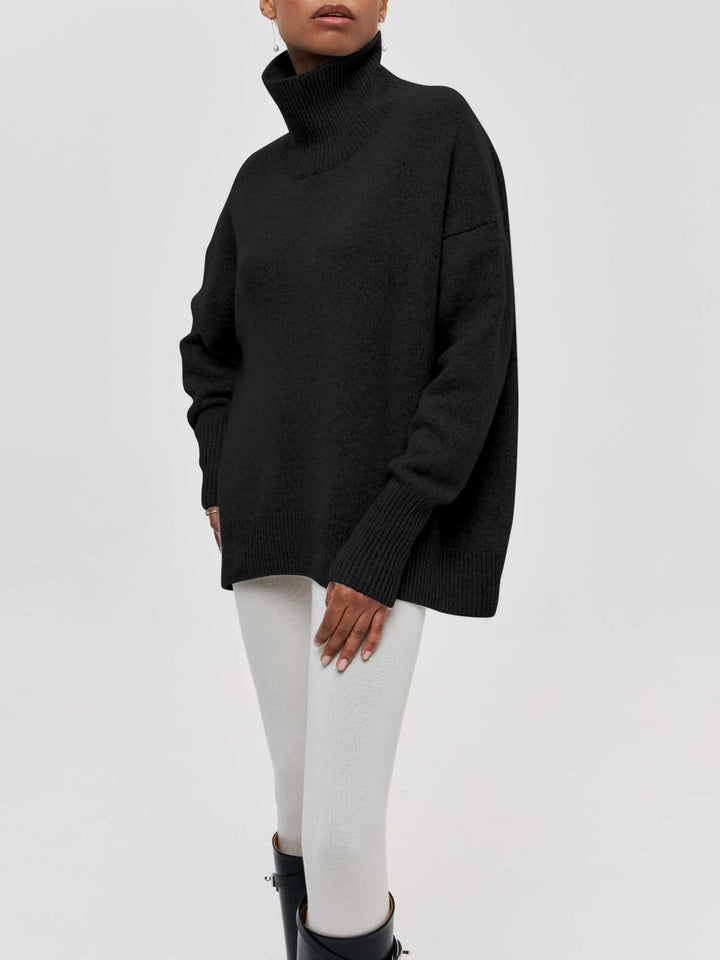 Übergroßer Rollkragenpullover