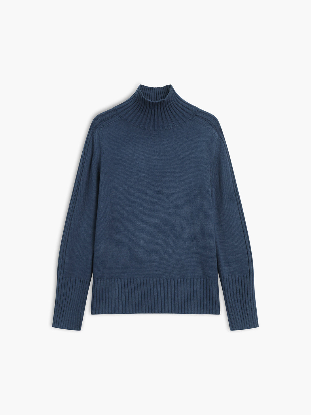 Ribbed Mock Neck Sweater