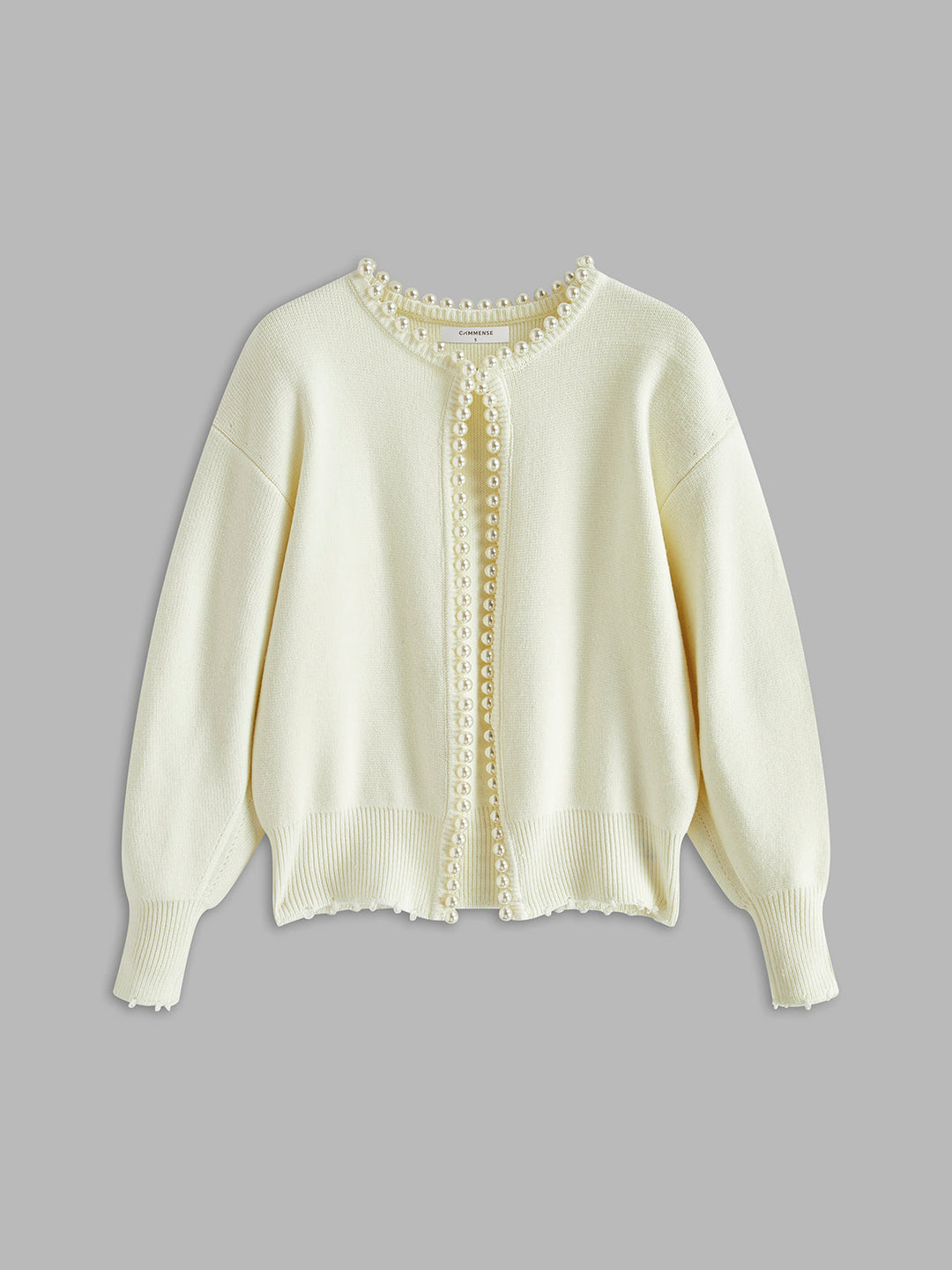 Perlenverzierter Cardigan