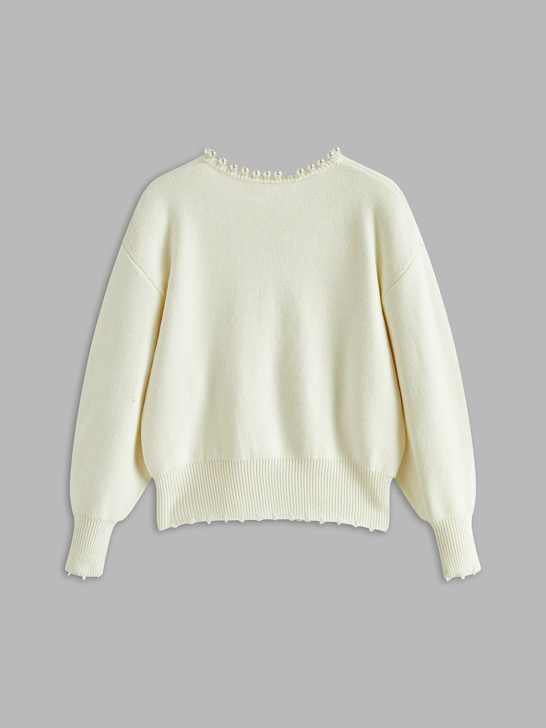 Perlenverzierter Cardigan