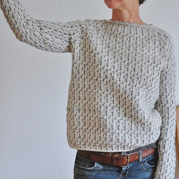 Eleganter Raffinierter Strickpullover für Damen