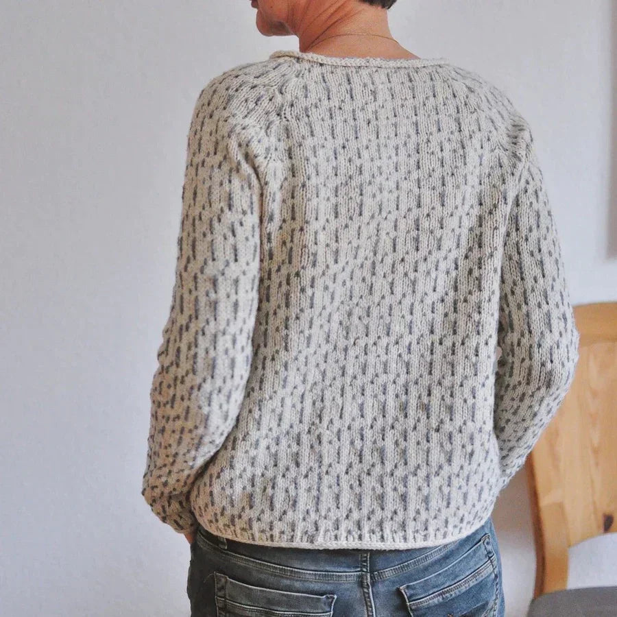 Eleganter Raffinierter Strickpullover für Damen