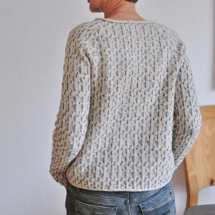 Eleganter Raffinierter Strickpullover für Damen