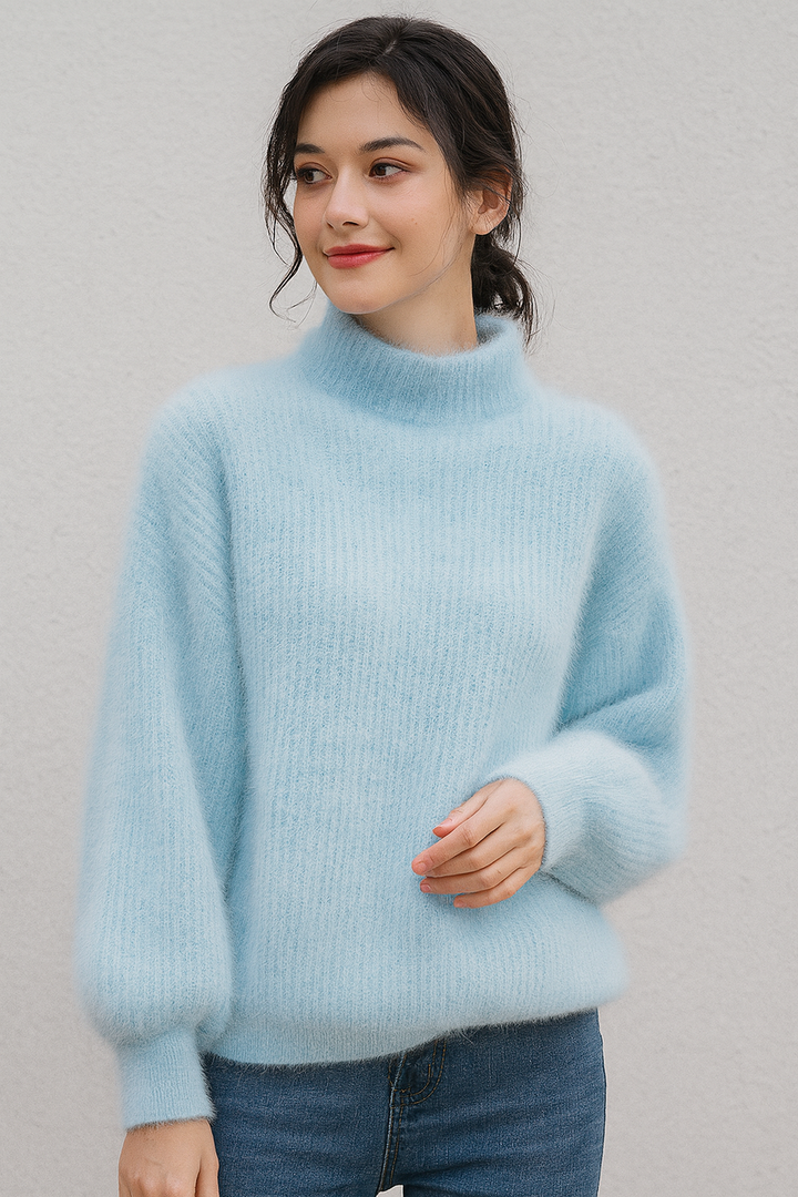 Frauen Lässiger Strickpullover