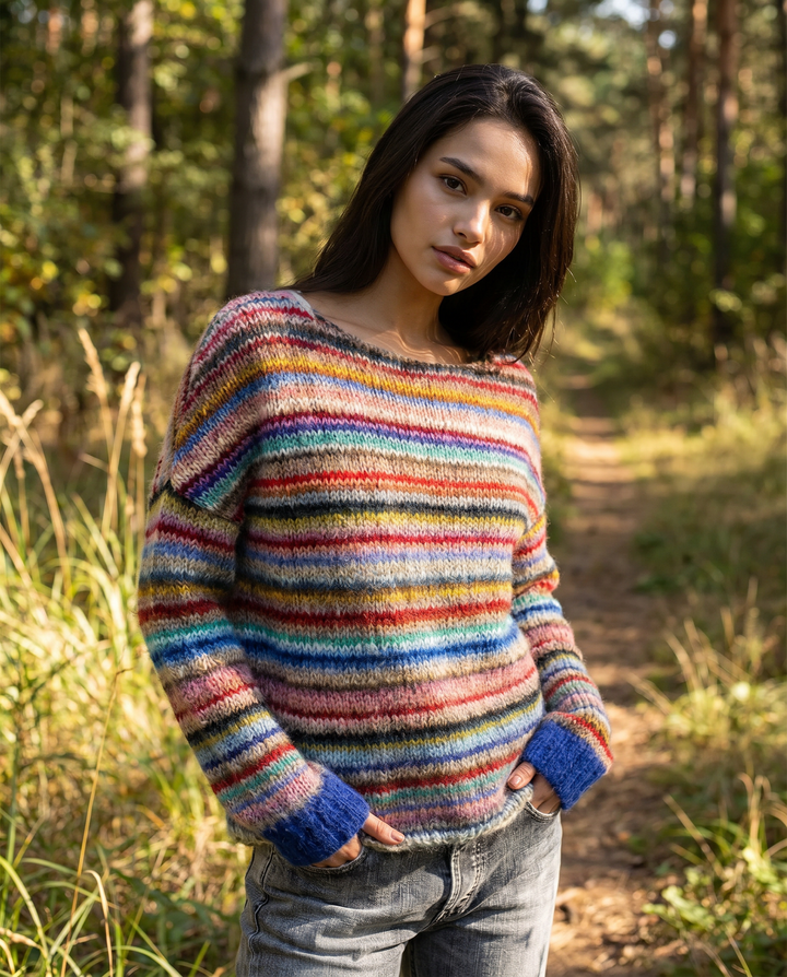 Retro Strickpullover für Damen