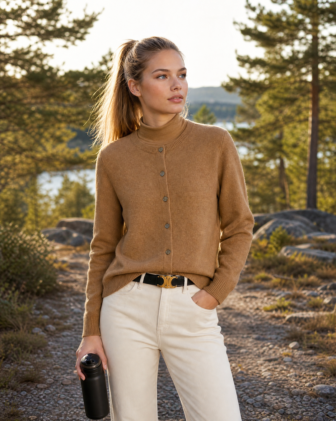 Weiche Strickjacke mit Knöpfen