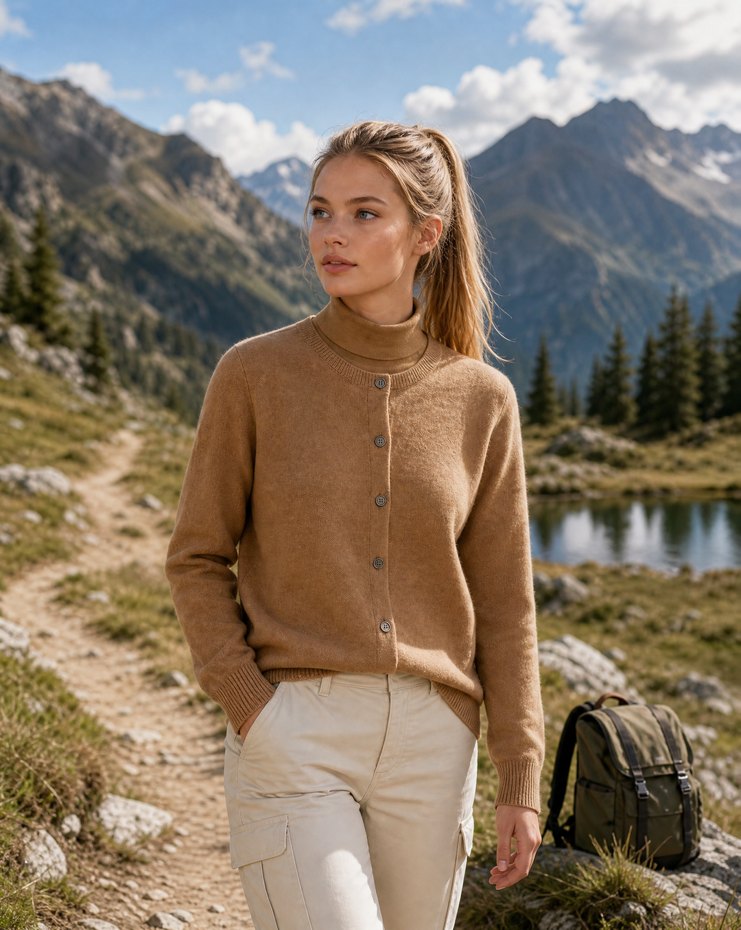 Weiche Strickjacke mit Knöpfen