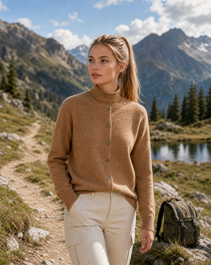 Weiche Strickjacke mit Knöpfen