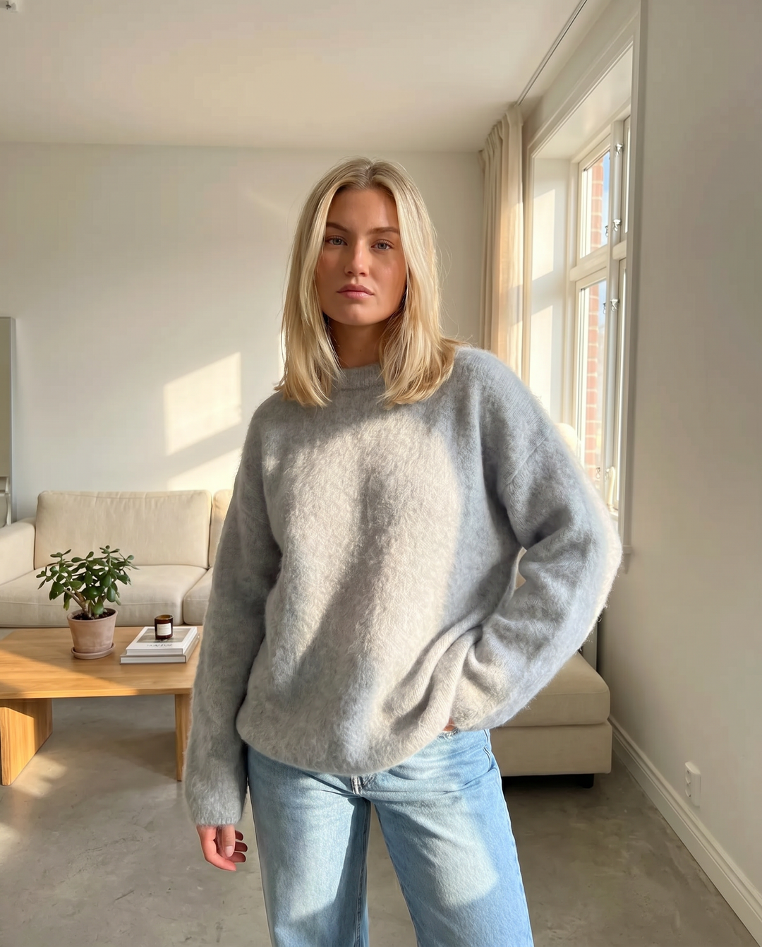 Eleganter Mohair-Pullover für Damen – Bequem und Stilvoll