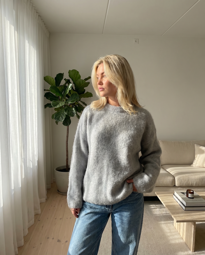 Eleganter Mohair-Pullover für Damen – Bequem und Stilvoll