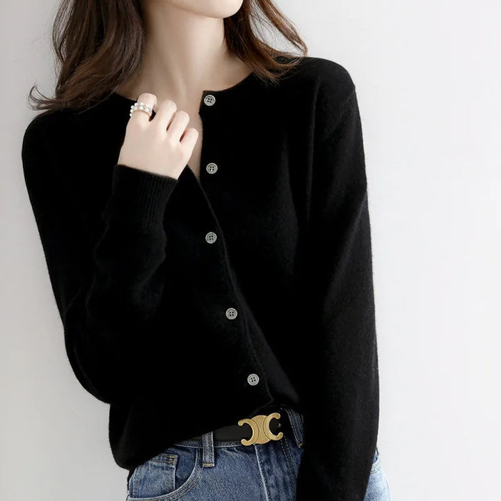 Weiche Strickjacke mit Knöpfen