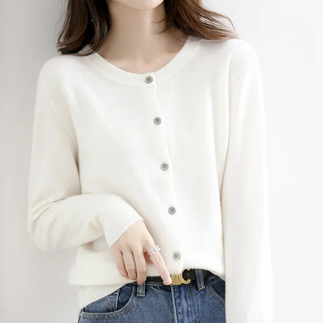Weiche Strickjacke mit Knöpfen