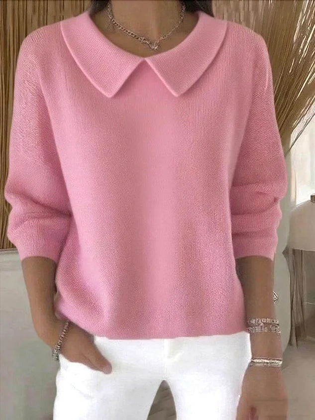 Klassischer, lässiger Strickpullover für Damen
