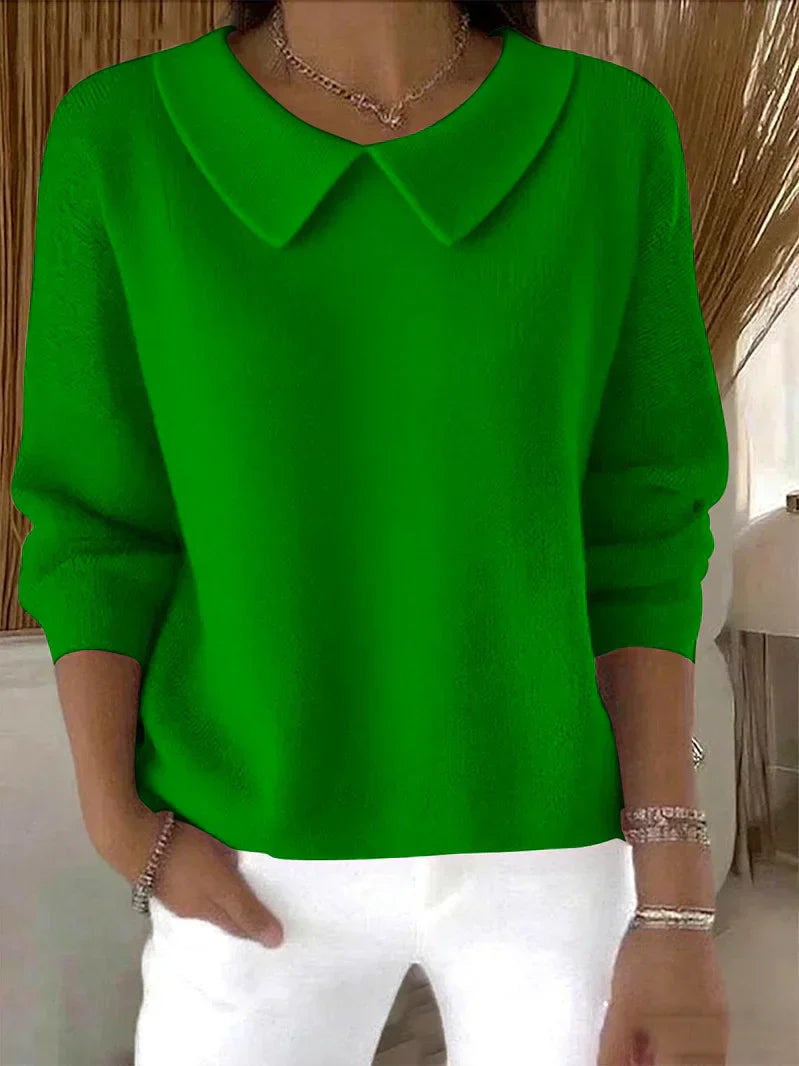 Klassischer, lässiger Strickpullover für Damen