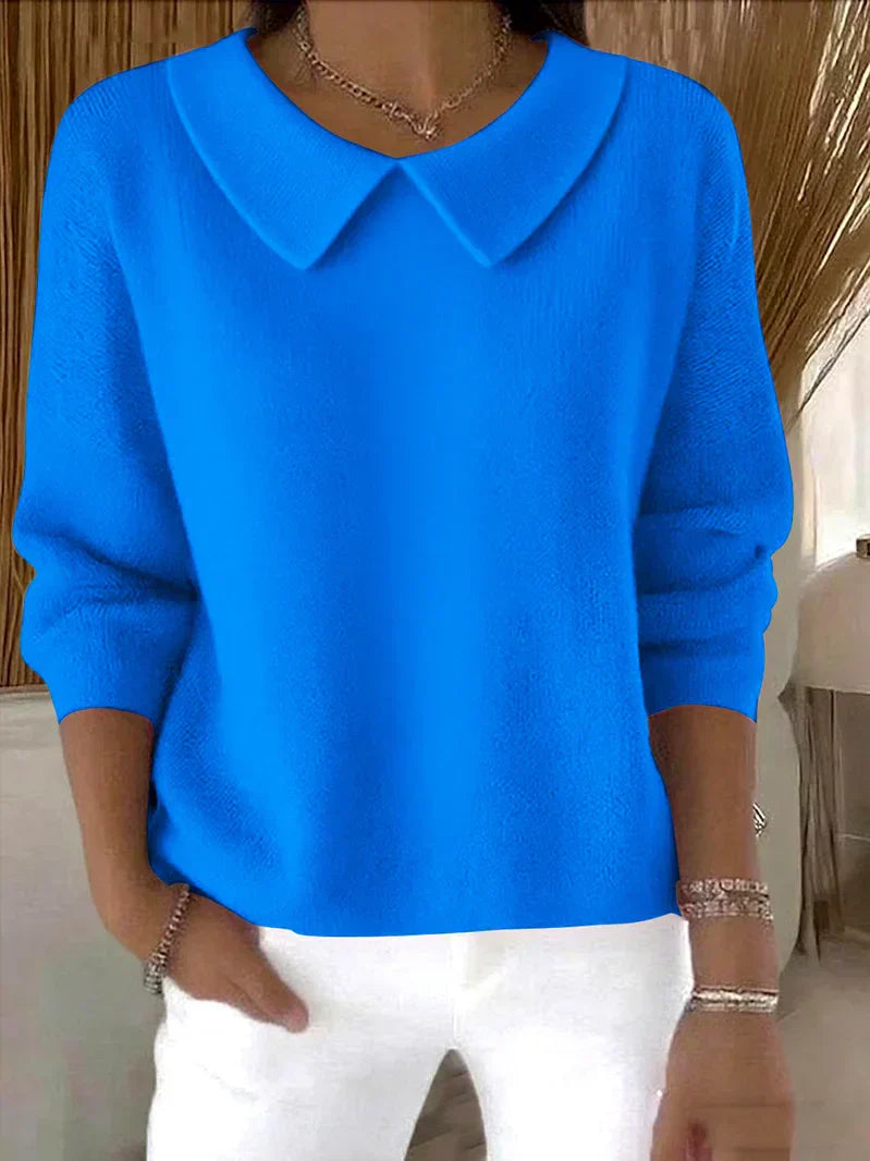 Klassischer, lässiger Strickpullover für Damen