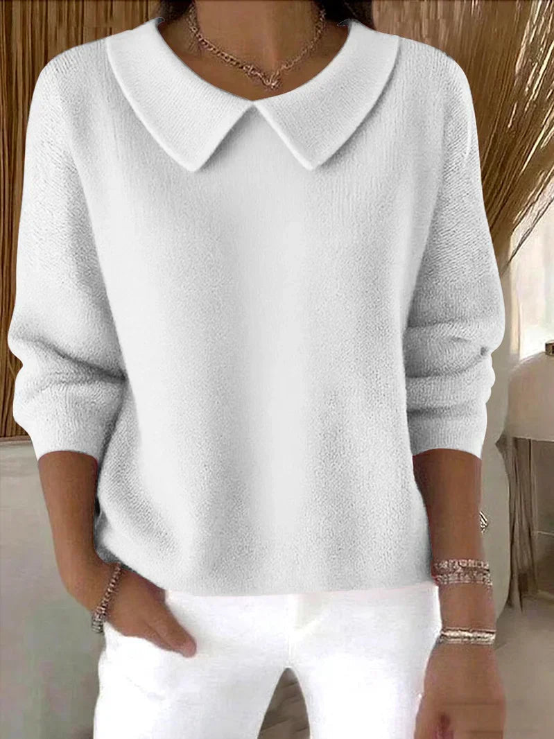 Klassischer, lässiger Strickpullover für Damen