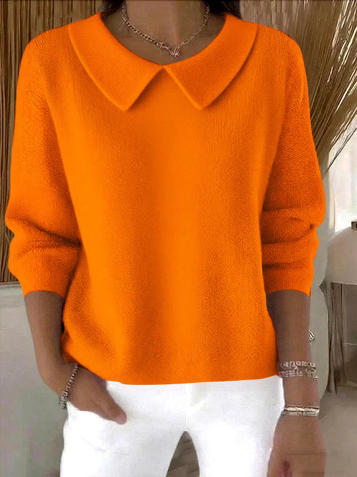 Klassischer, lässiger Strickpullover für Damen