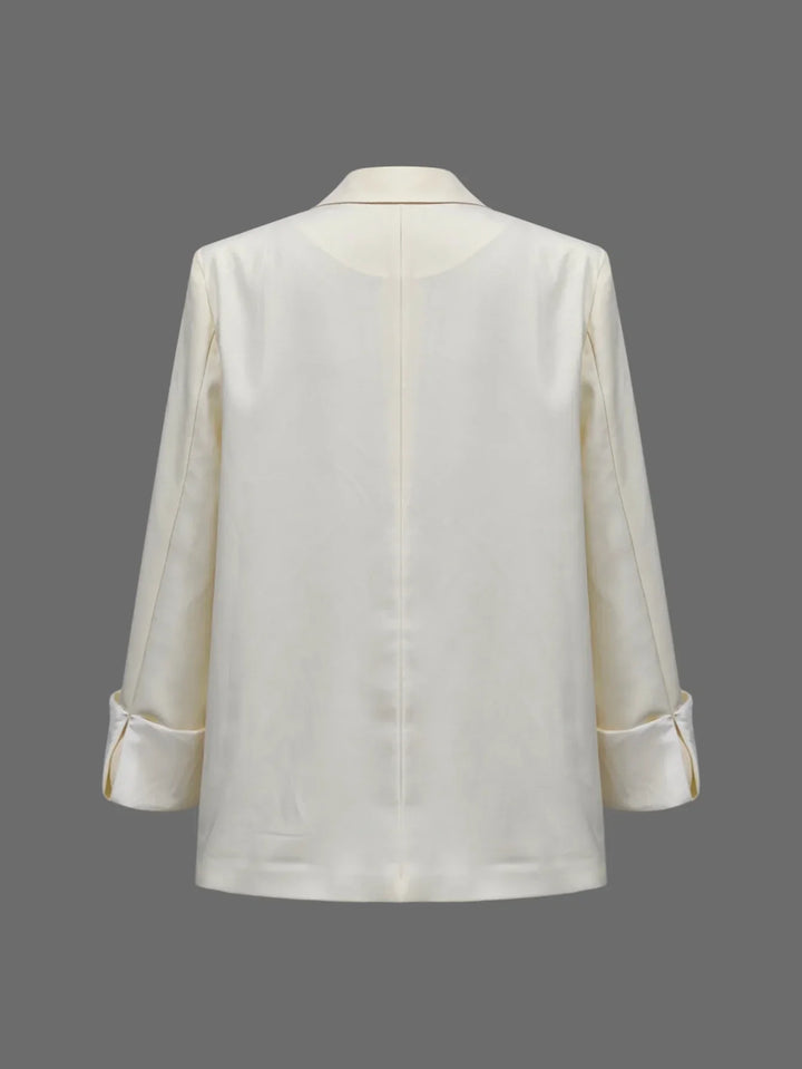 Elegante Farbblock-Anzugjacke