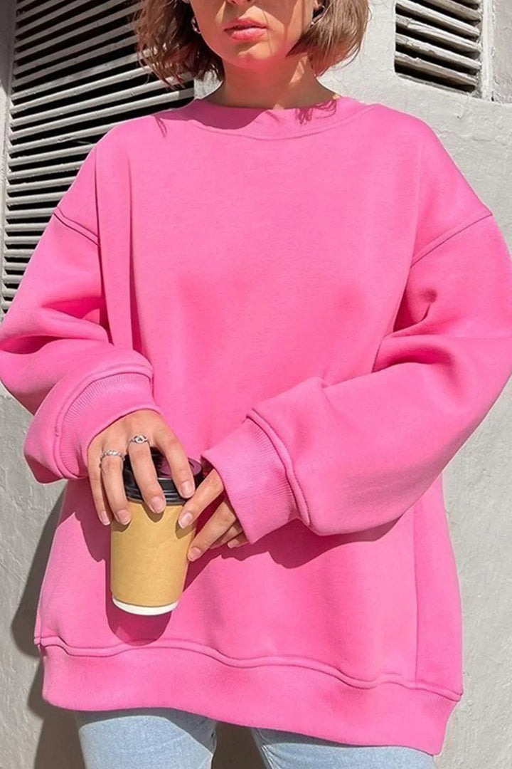 "Damen Oversized Sweatshirt mit Rundhalsausschnitt" could be rewritten as "Oversized Damen Sweatshirt mit Rundhalsausschnitt".