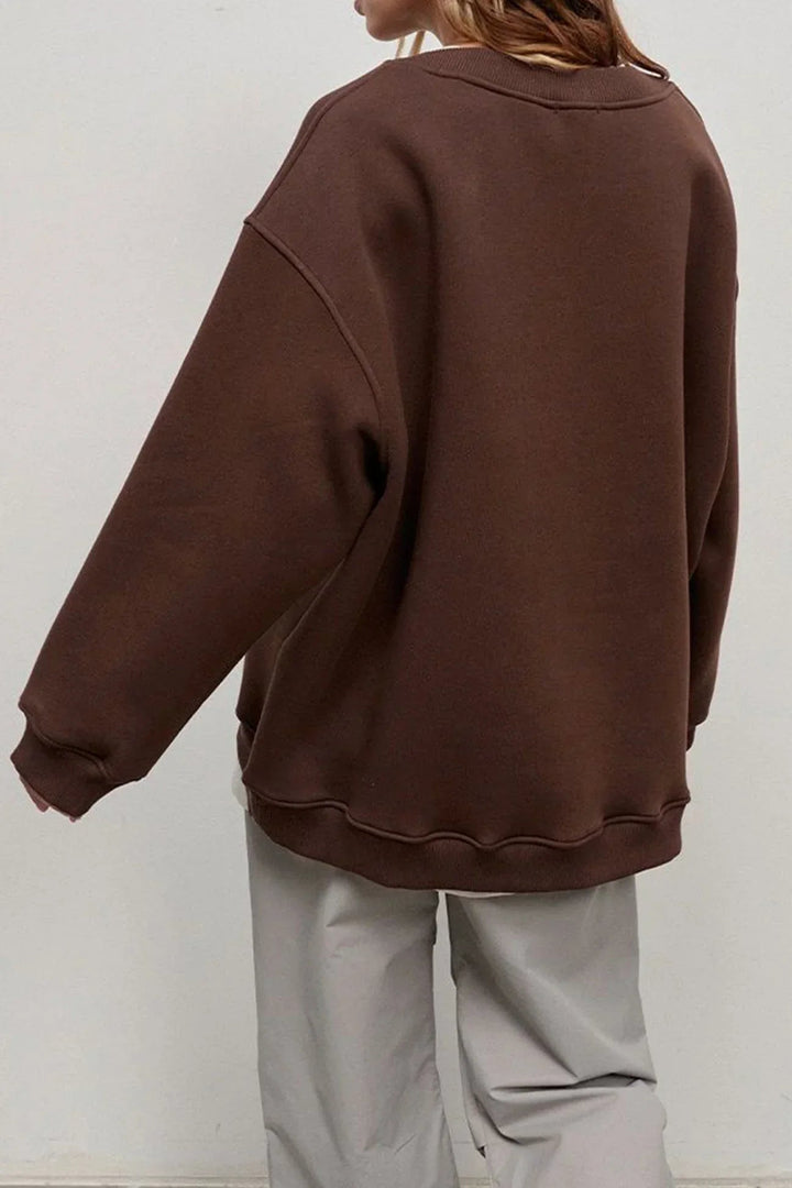 "Damen Oversized Sweatshirt mit Rundhalsausschnitt" could be rewritten as "Oversized Damen Sweatshirt mit Rundhalsausschnitt".