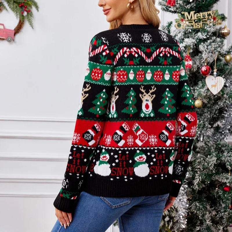 Frauen Merry Xmas Festliche Strickjacke