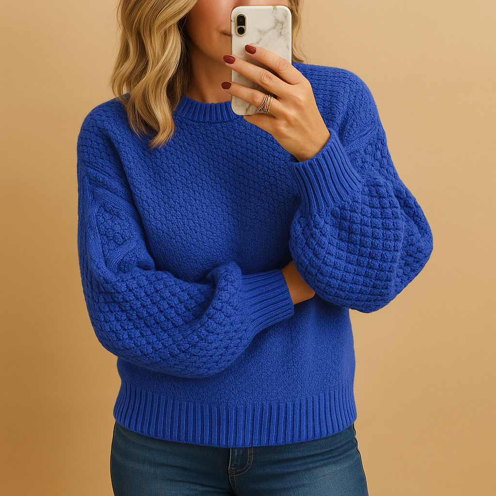 Bequemer Damen-Strickpullover mit lässigem Schnitt