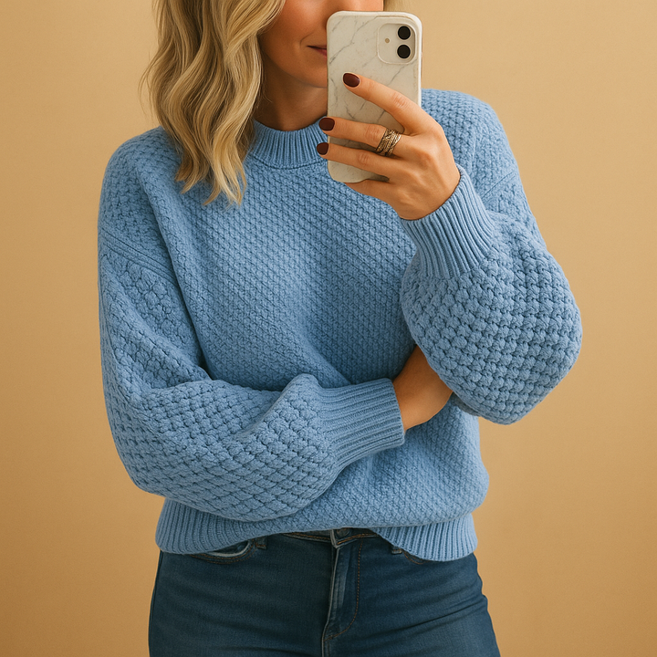 Bequemer Damen-Strickpullover mit lässigem Schnitt