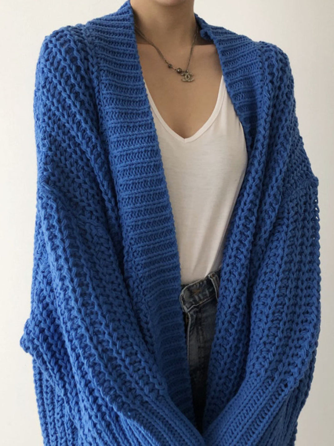 Überdimensionierter Strick-Cardigan