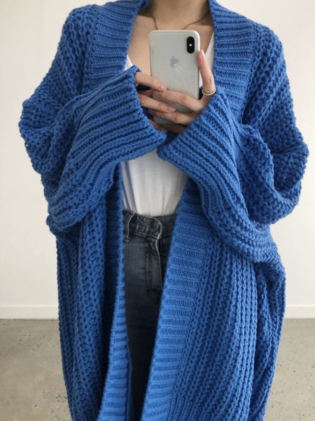 Überdimensionierter Strick-Cardigan