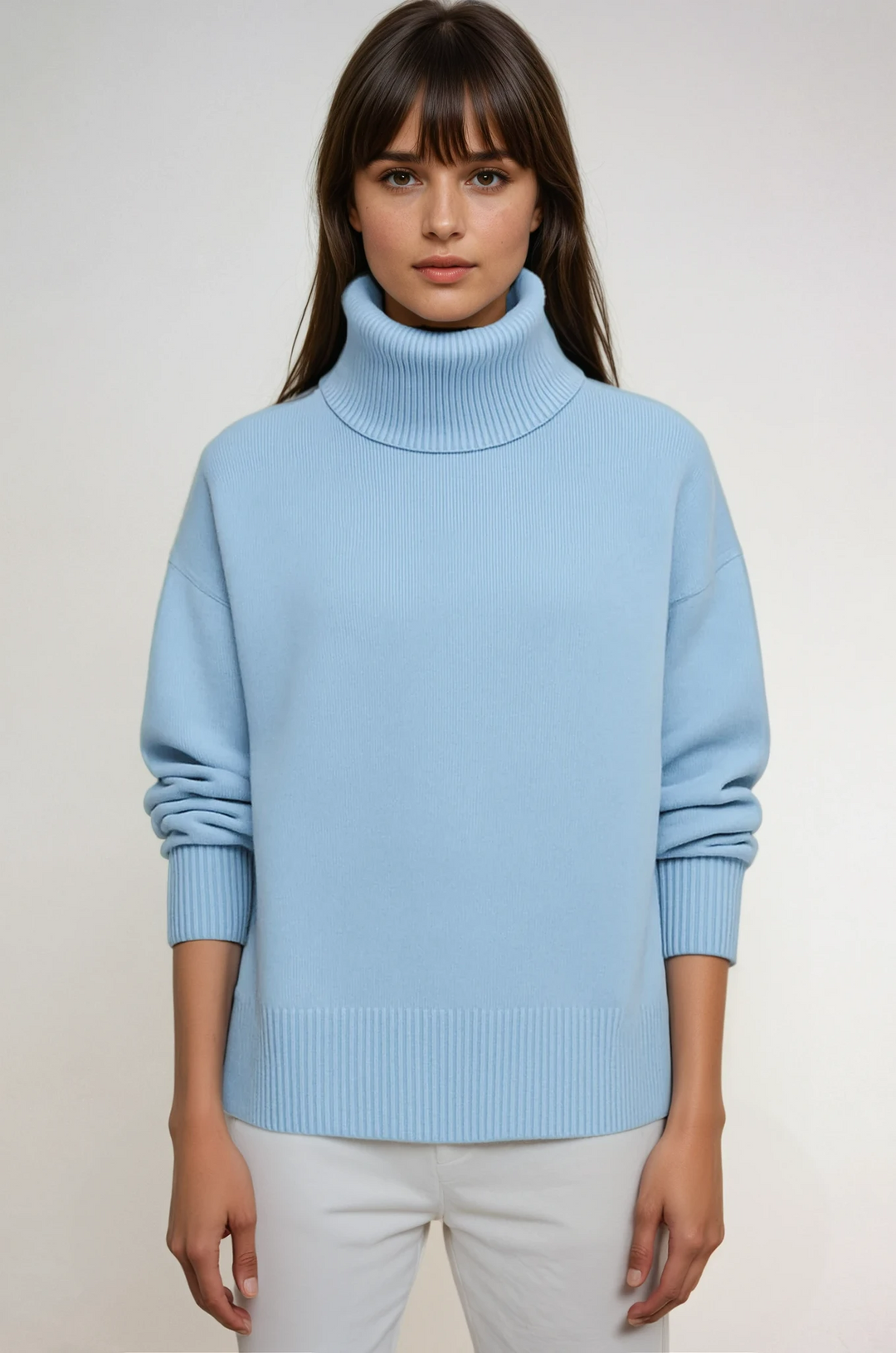 Übergroßer Rollkragenpullover