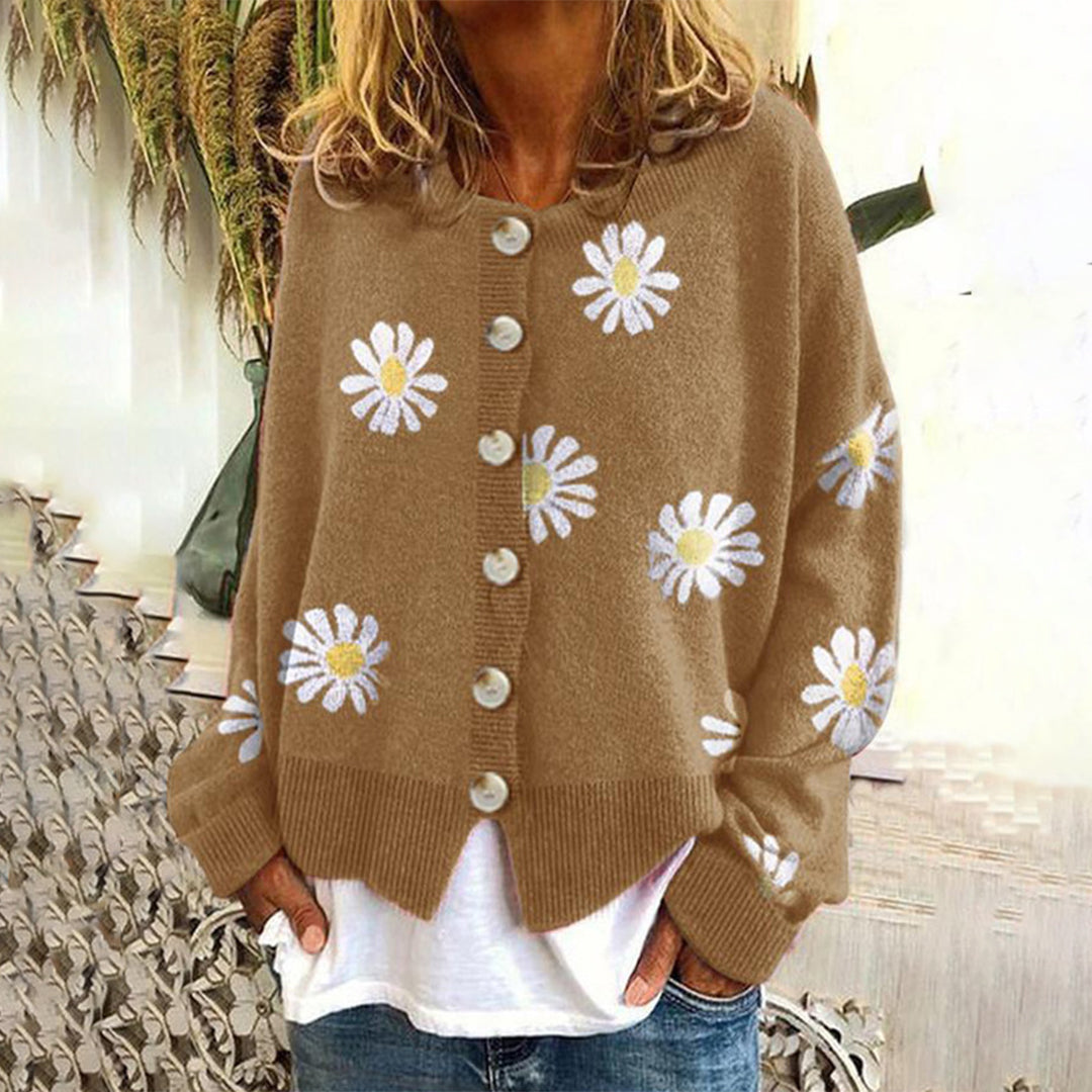 Zeitloser Damen-Cardigan mit Knopfverschluss
